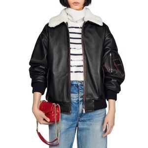 Mitchell Leather Bomber Jacket